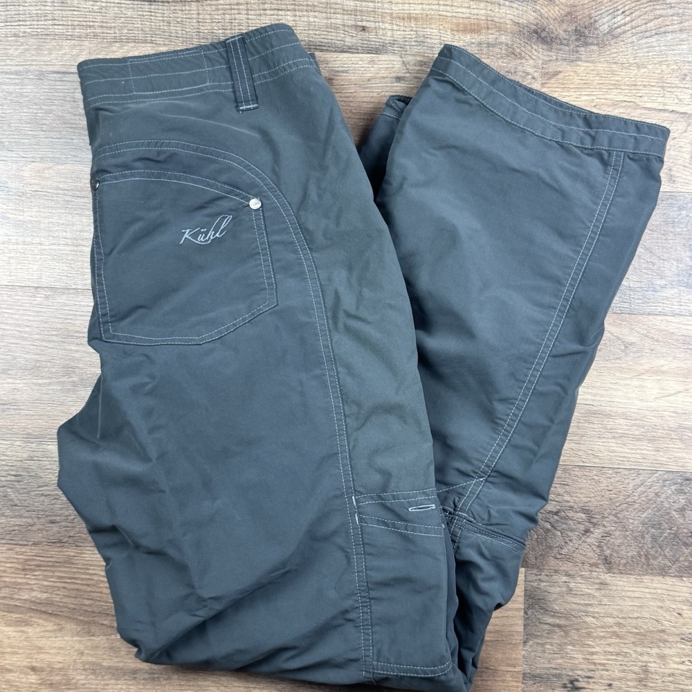 KUHL Mountain Culture Woman's Size 8 Grey Pants / Shorts Convertible Hiking